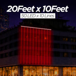 Pixel LED Toran 20Feet x 10Feet Single Colour | 9MM & SMD (7 Colours)