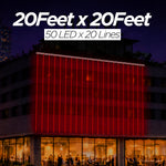 Pixel LED Toran 20Feet x 20Feet Single Colour | 9MM & SMD (7 Colours)