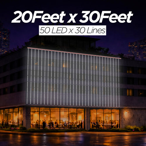 Pixel LED Toran 20Feet x 30Feet Single Colour | 9MM & SMD (7 Colours)