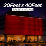 Pixel LED Toran 20Feet x 40Feet Single Colour | 9MM & SMD (7 Colours)