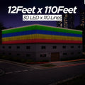 12 Feet × 110 Feet Pixel LED Toran & Building Lights – Wedding Decoration Setup