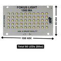 50w (White) Flood Light Plate - High Brightness (Fokus Light ) 1500Ah Driver Compatible