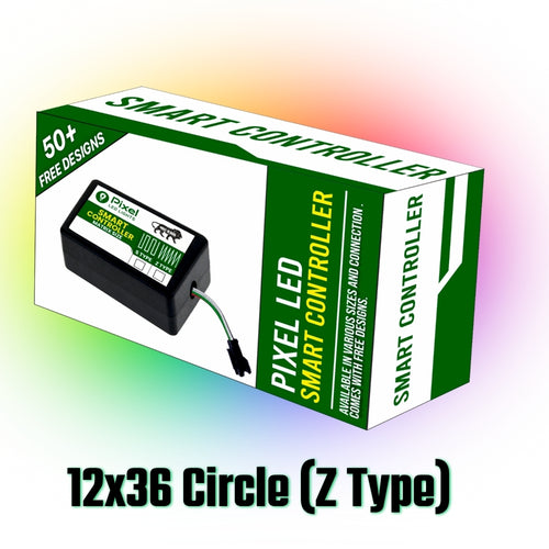 Pixel LED Smart Controller For Circle 12x36 Z-Type (Gen 1) | 50+ Dynamic Effects