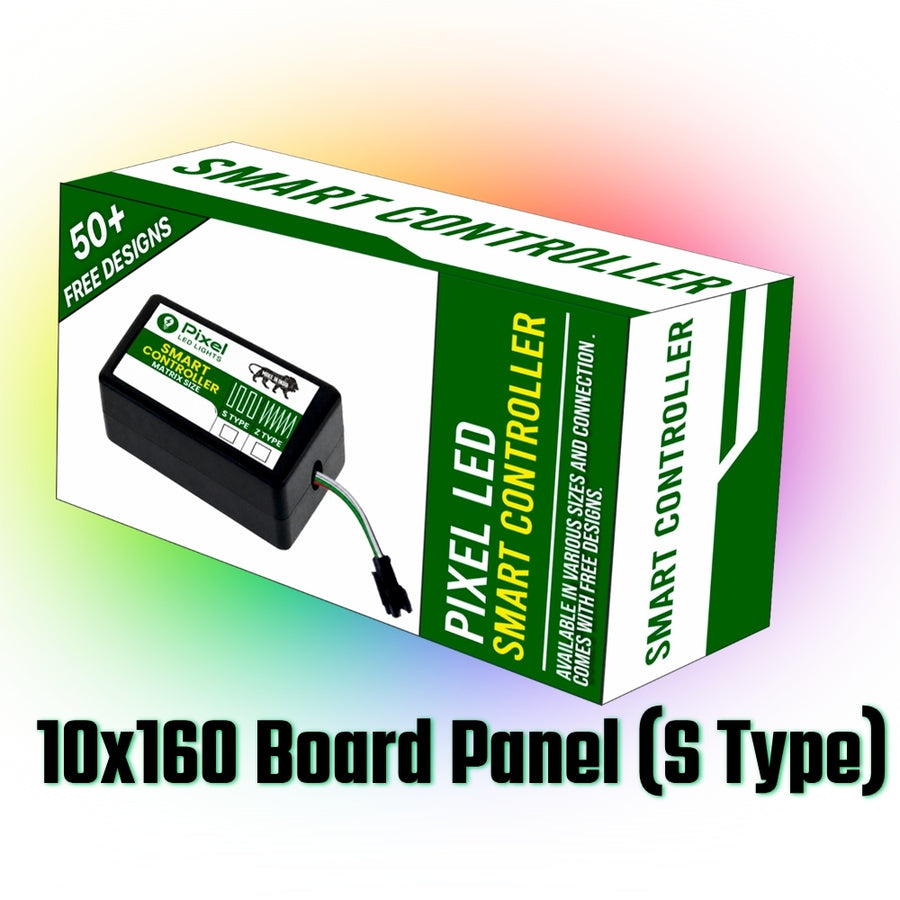 Pixel LED Smart Controller For Board Panel 10x160 S-Type (Gen 1) | 50+ Dynamic Effects