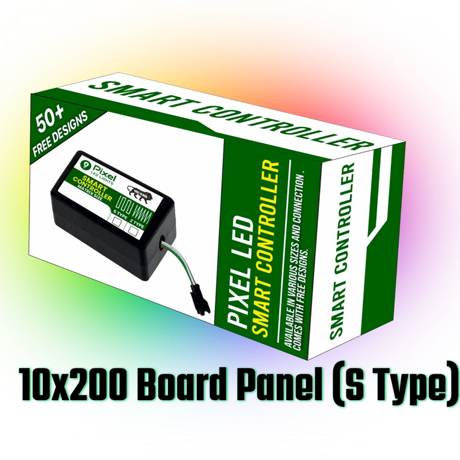 Pixel LED Smart Controller For Board Panel 10x200 S-Type (Gen 1) | 50+ Dynamic Effects