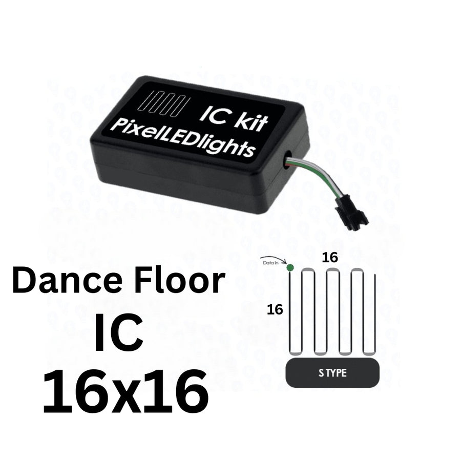 16x16 S Type IC Pixel LED Controller for Dance Floor Lighting – Same Timing & 20+ Patterns