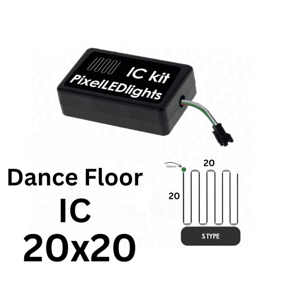 20x20 S Type IC Pixel LED Controller for Dance Floor Lighting – Same Timing & 20+ Patterns