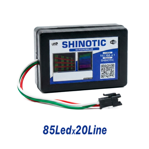 Shinotic WiFi Pixel LED Controller 85x20 | Multi Connections | | Multi Language | WS2812B WS2811 SK6812 Compatible