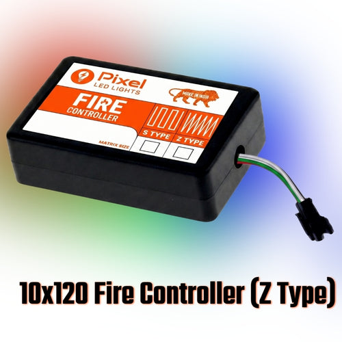 Pixel Fire Controller for 10x120 Z Toran – Inbuilt RGB Effects, Plug & Play