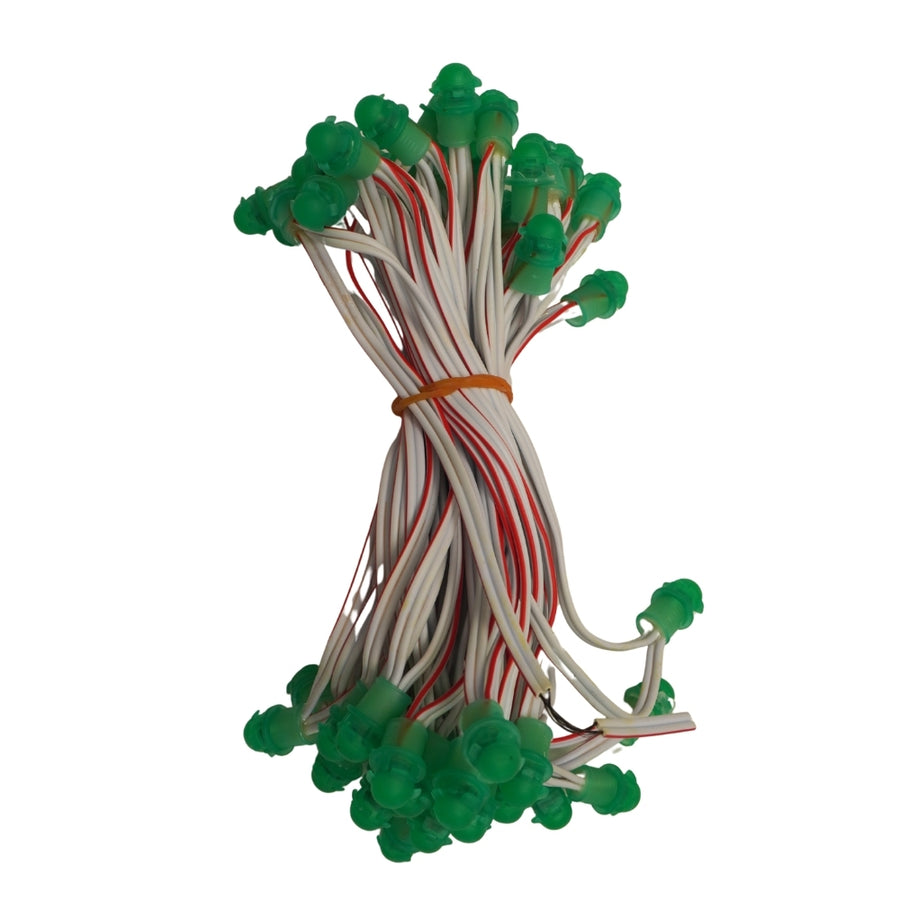 Pixel LED 5inch (Frosted Single Color, 50LEDs) 20 Feet Length - Green