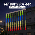14 Feet × 10 Feet Pixel LED Toran & Building Lights – Wedding Decoration Setup