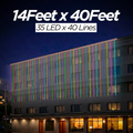 14 Feet × 40 Feet Pixel LED Toran & Building Lights – Wedding Decoration Setup