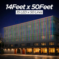 14 Feet × 50 Feet Pixel LED Toran & Building Lights – Wedding Decoration Setup