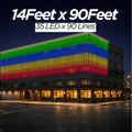 14 Feet × 90 Feet Pixel LED Toran & Building Lights – Wedding Decoration Setup
