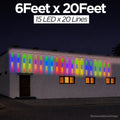 6 Feet × 20 Feet Pixel LED Toran & Building Lights – Wedding Decoration Setup