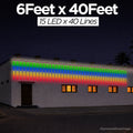 6 Feet × 40 Feet Pixel LED Toran & Building Lights – Wedding Decoration Setup