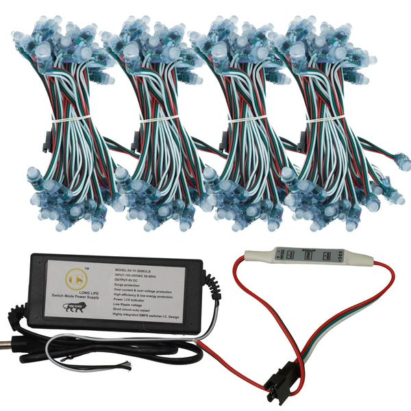 Pixel LED Starter Pack 4 Pixel Combo with SMPS & IC Controller | Beginner Friendly Setup