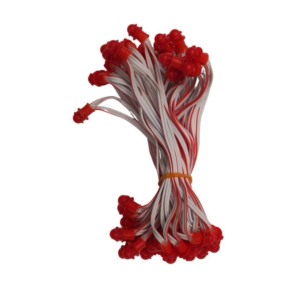 Pixel LED 5inch (Frosted Single Color, 50LEDs) 20 Feet Length - Red