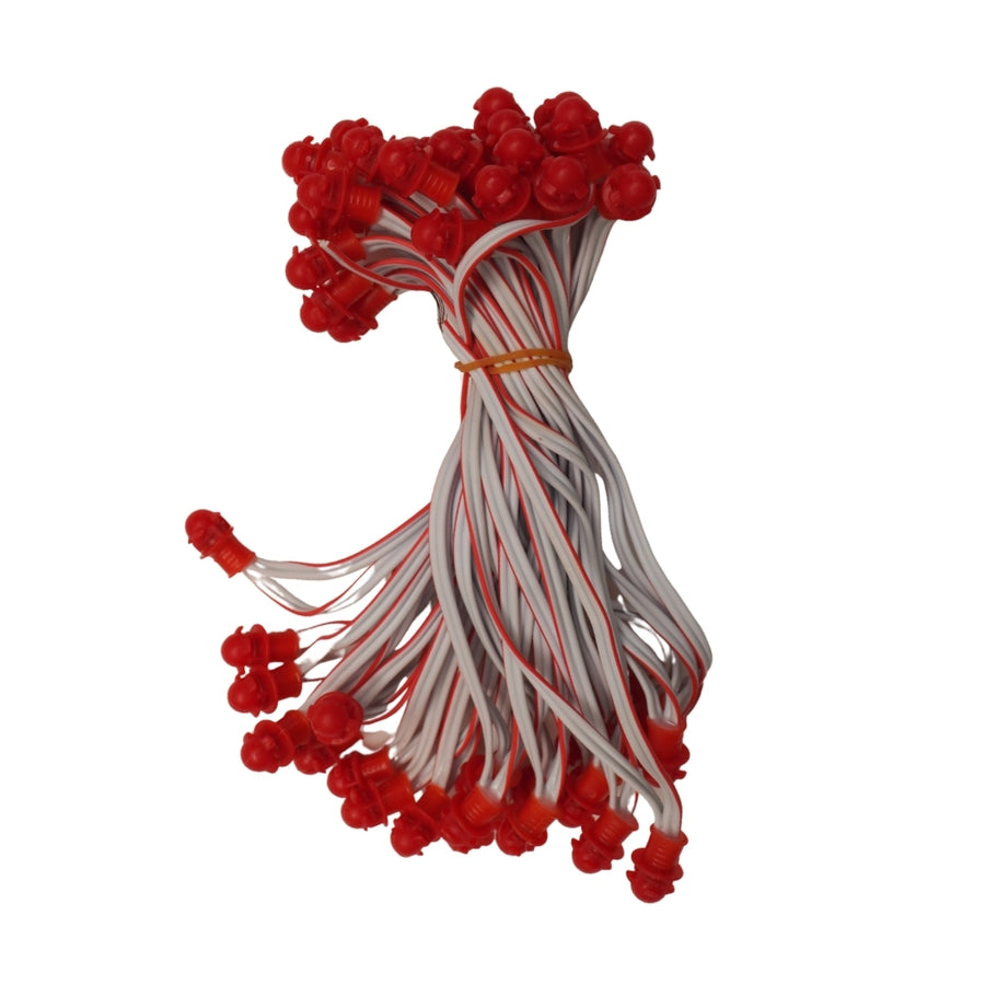 Pixel LED 5inch (Frosted Single Color, 50LEDs) 20 Feet Length - Red