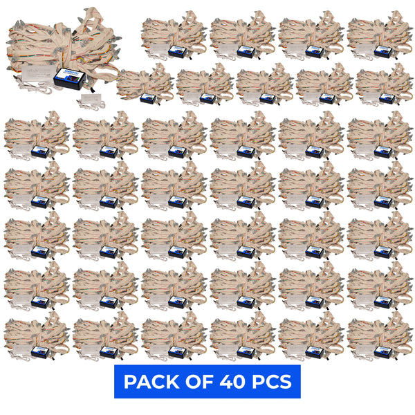 Shinotic 40 feet x 40 belt Special Road Ceiling Niwar patta set With Cap By Pixelledlights