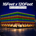 16 Feet × 120 Feet Pixel LED Toran & Building Lights – Wedding Decoration Setup