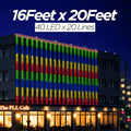 16 Feet × 20 Feet Pixel LED Toran & Building Lights – Wedding Decoration Setup