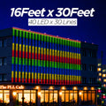 16 Feet × 30 Feet Pixel LED Toran & Building Lights – Wedding Decoration Setup