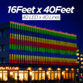 16 Feet × 40 Feet Pixel LED Toran & Building Lights – Wedding Decoration Setup