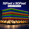 16 Feet × 90 Feet Pixel LED Toran & Building Lights – Wedding Decoration Setup