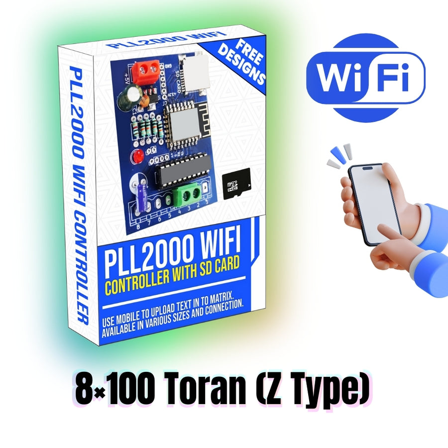 PLL2000 Wi-Fi Controller – 8×100 Toran (Z Type) With 4GB SD Card