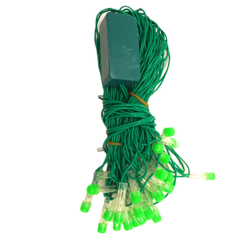 8mm Green LED Decorative String Lights for Diwali, Christmas & Festive Decoration (10m)
