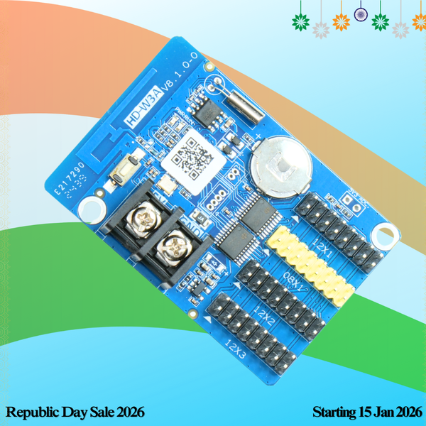 HD-W03 Single Color LED Display Controller Card - WiFi Connectivity