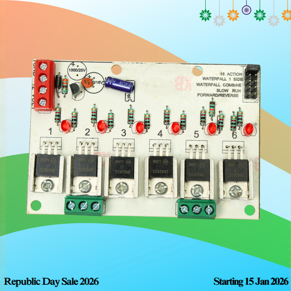 12V 6-Channel DC Chaser with Multi-Functions (500 LEDs per Channel)