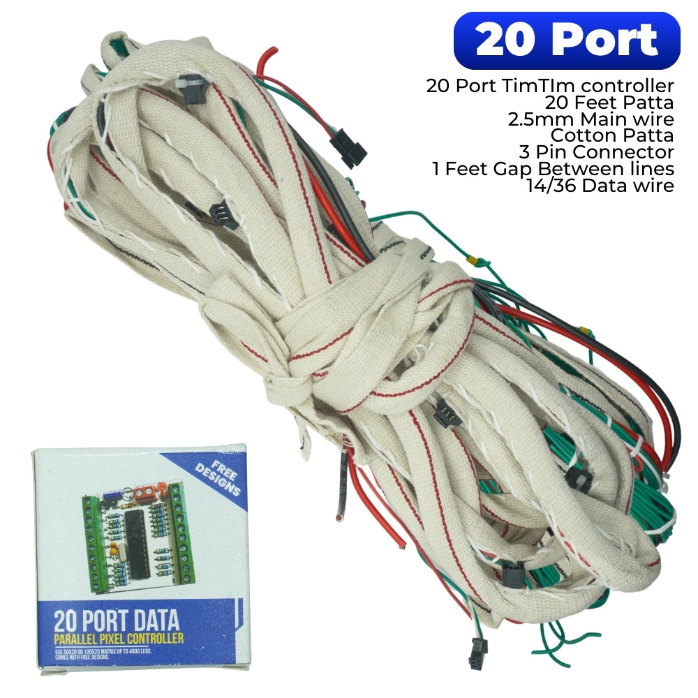 Pixel LED Connection Patte Combo – All Standard Sizes in One Pack