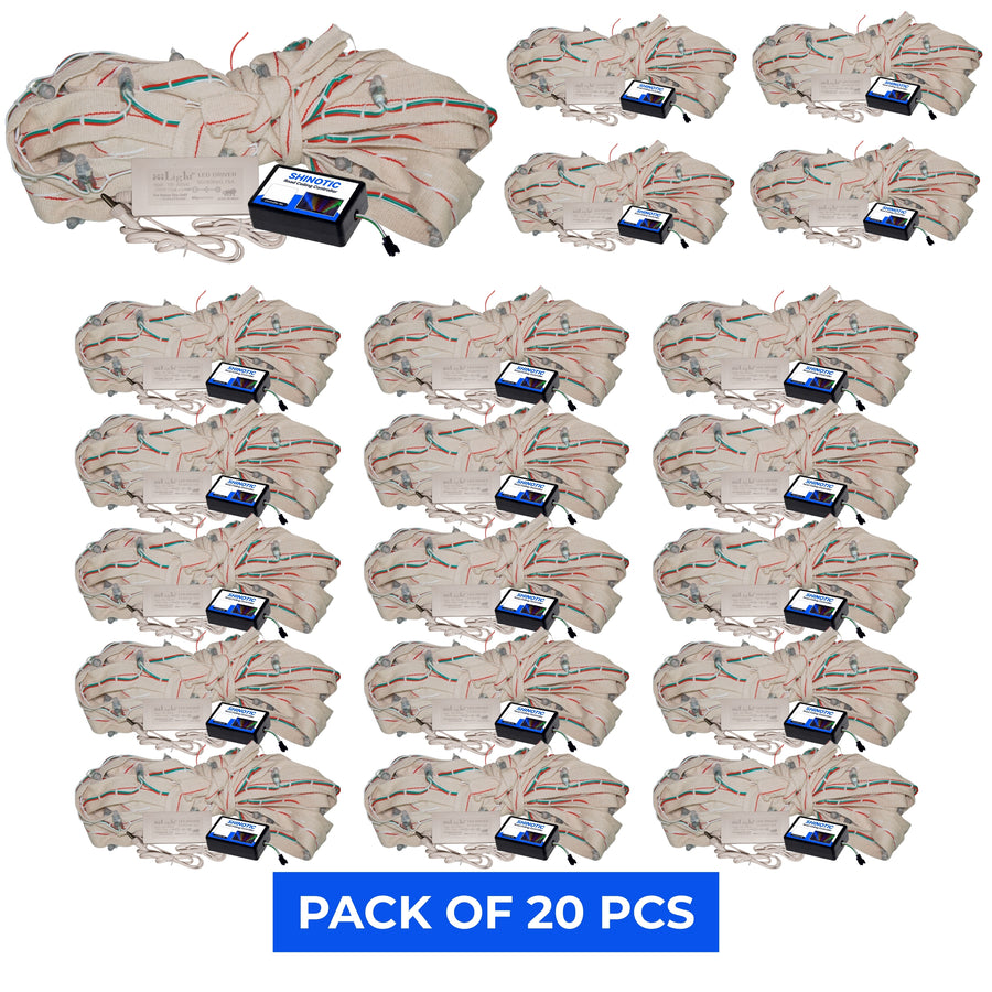 Shinotic 20 feet x 20 Belt Special Road Ceiling Niwar patta set By Pixelledlights
