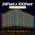 24 Feet × 100 Feet Pixel LED Toran & Building Lights – Wedding Decoration Setup