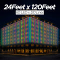 24 Feet × 120 Feet Pixel LED Toran & Building Lights – Wedding Decoration Setup