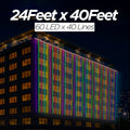 24 Feet × 40 Feet Pixel LED Toran & Building Lights – Wedding Decoration Setup