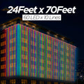 24 Feet × 70 Feet Pixel LED Toran & Building Lights – Wedding Decoration Setup