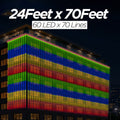 24 Feet × 70 Feet Pixel LED Toran & Building Lights – Wedding Decoration Setup