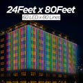 24 Feet × 80 Feet Pixel LED Toran & Building Lights – Wedding Decoration Setup