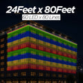 24 Feet × 80 Feet Pixel LED Toran & Building Lights – Wedding Decoration Setup