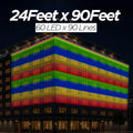 24 Feet × 90 Feet Pixel LED Toran & Building Lights – Wedding Decoration Setup
