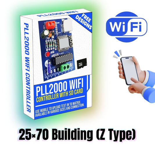 PLL2000 Wi-Fi Controller – 25×70 Building (Z Type) With 4GB SD Card