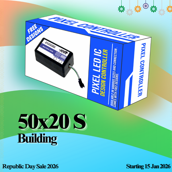 Pixel LED IC Controller for Building S Type 50×20 – 30+ Dynamic Effects