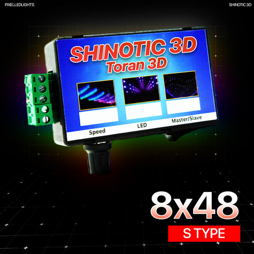 Shinotic Controller for 8x48 S Type Toran– Real-Time Sync, Speed Control, Inbuilt RGB Effects, Plug & Play