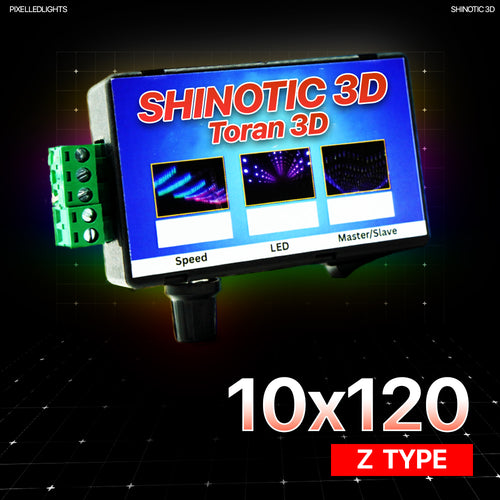 Shinotic Controller for 10x120 Z Toran – Real-Time Sync, Speed Control, Inbuilt RGB Effects, Plug & Play