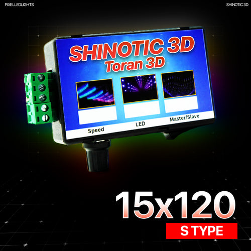 Shinotic Controller for 15x120 S Toran – Real-Time Sync, Speed Control, Inbuilt RGB Effects, Plug & Play