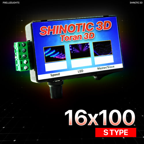Shinotic Controller for 16x100 S Toran – Real-Time Sync, Speed Control, Inbuilt RGB Effects, Plug & Play