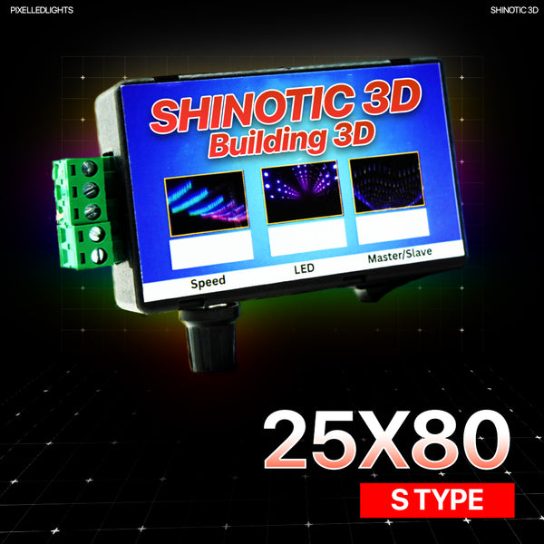 Shinotic Controller for 25x80 S Building – Real-Time Sync, Speed Control, Inbuilt RGB Effects, Plug & Play